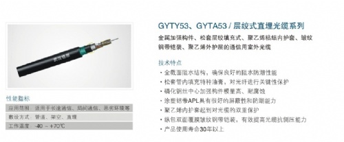 西安烽火通信光缆gyta53-16b1